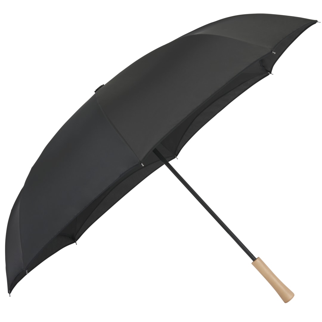 48" Recycled Manual Inversion Umbrella - 5050-03 Black