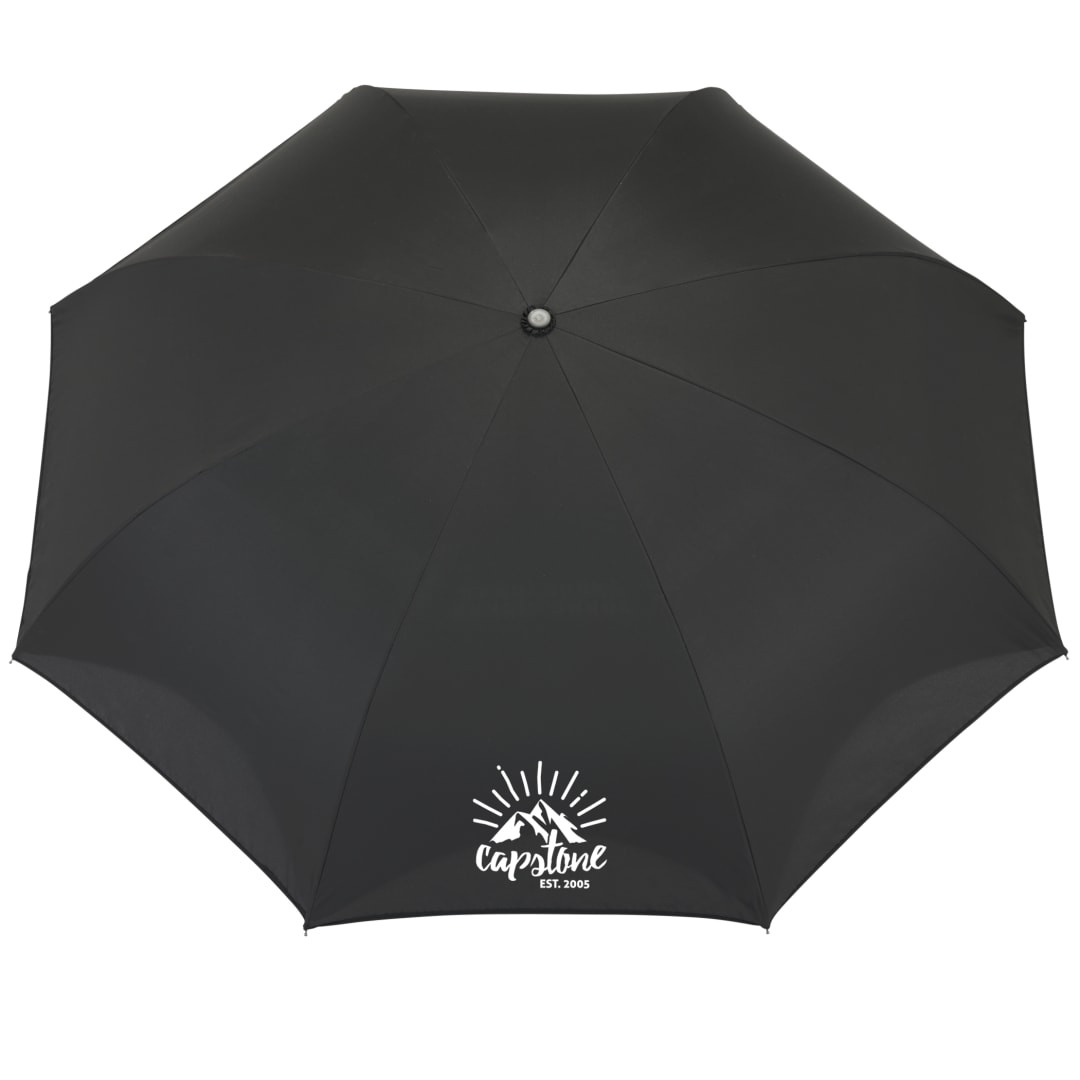 48" Recycled Manual Inversion Umbrella - 5050-03 Black