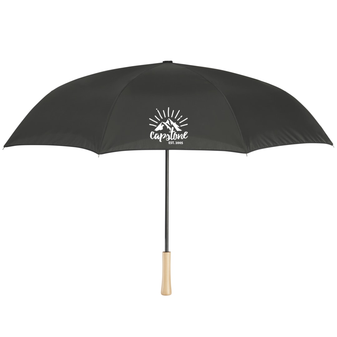 48" Recycled Manual Inversion Umbrella - 5050-03 Black