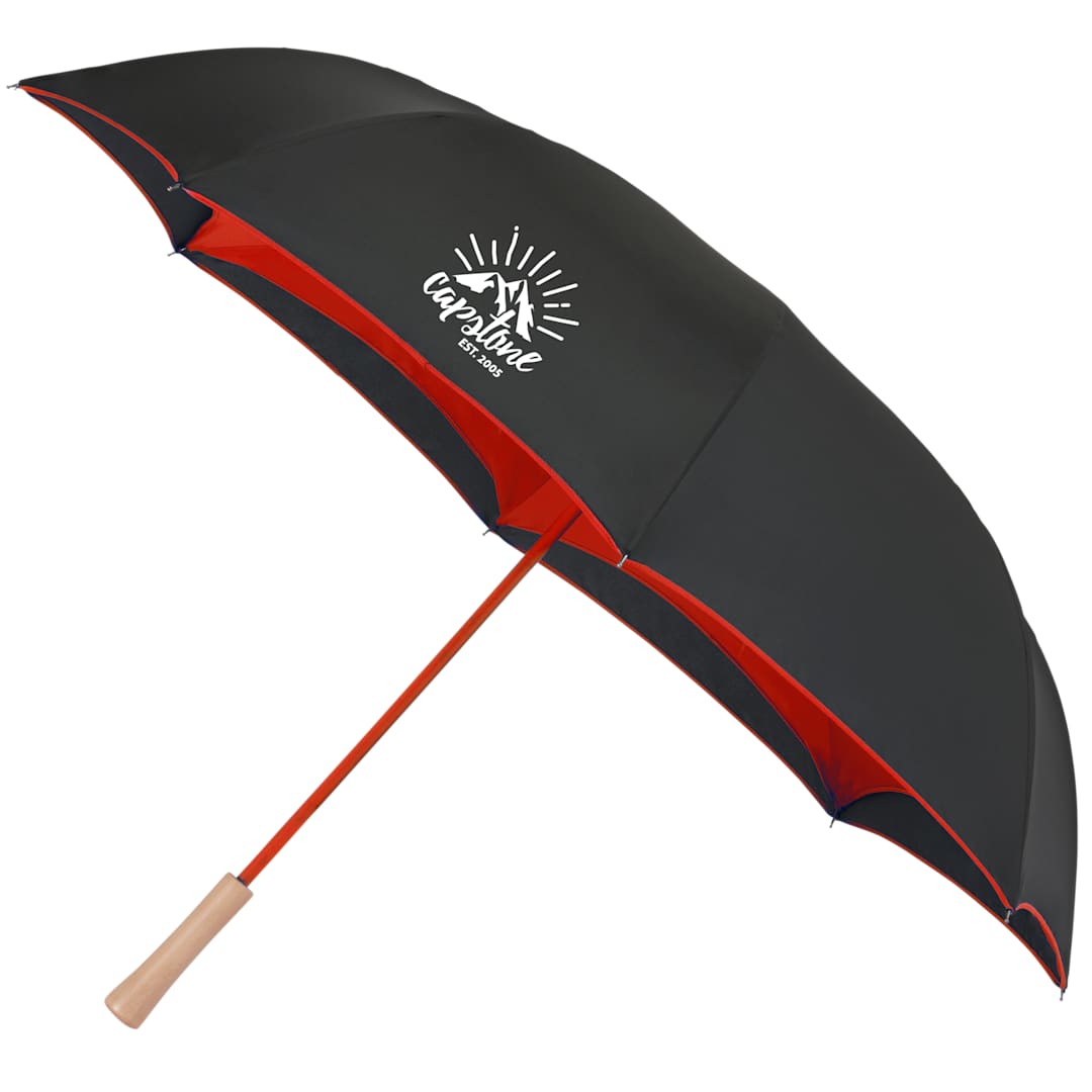 48" Recycled Manual Inversion Umbrella - 5050-03 Red