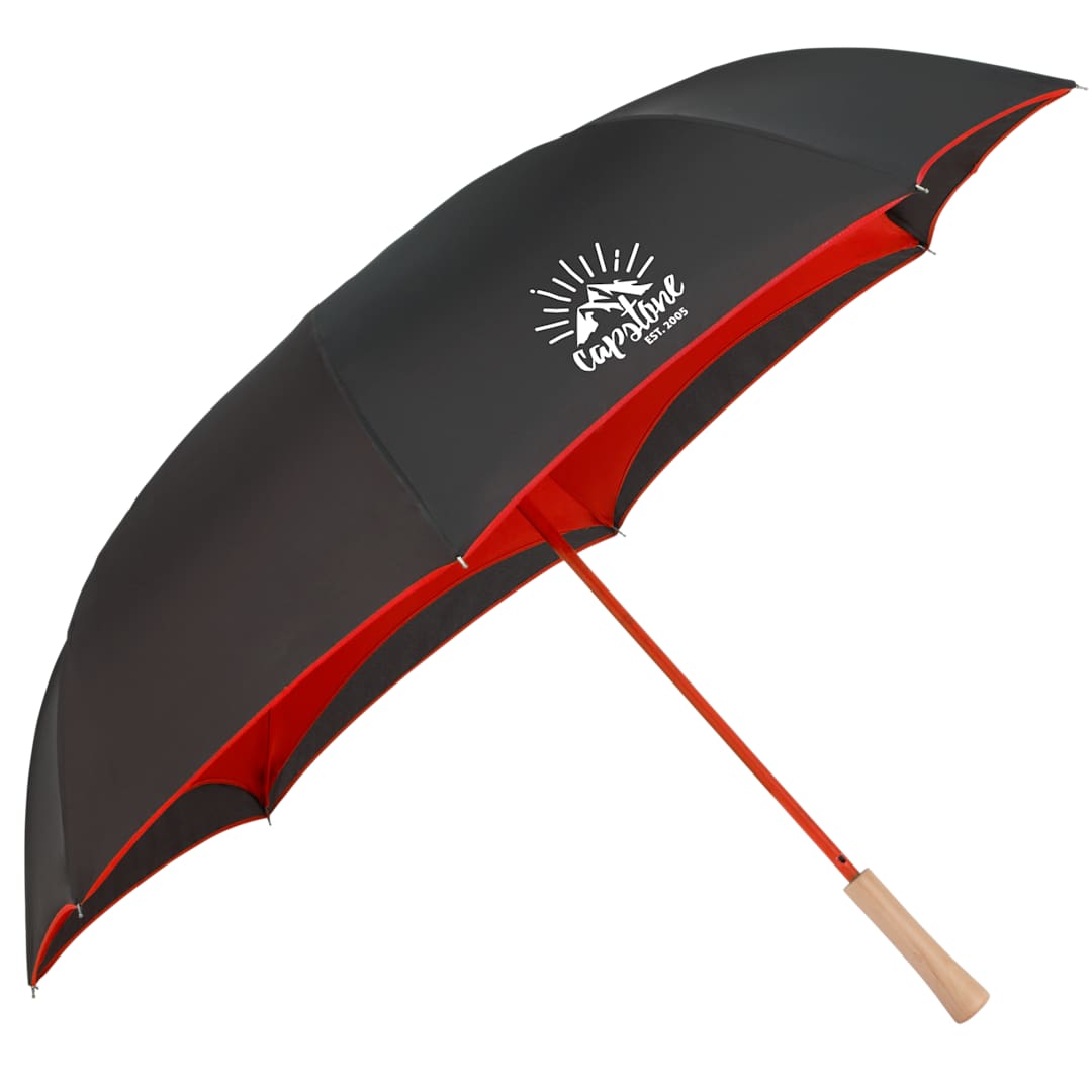 48" Recycled Manual Inversion Umbrella - 5050-03 Red