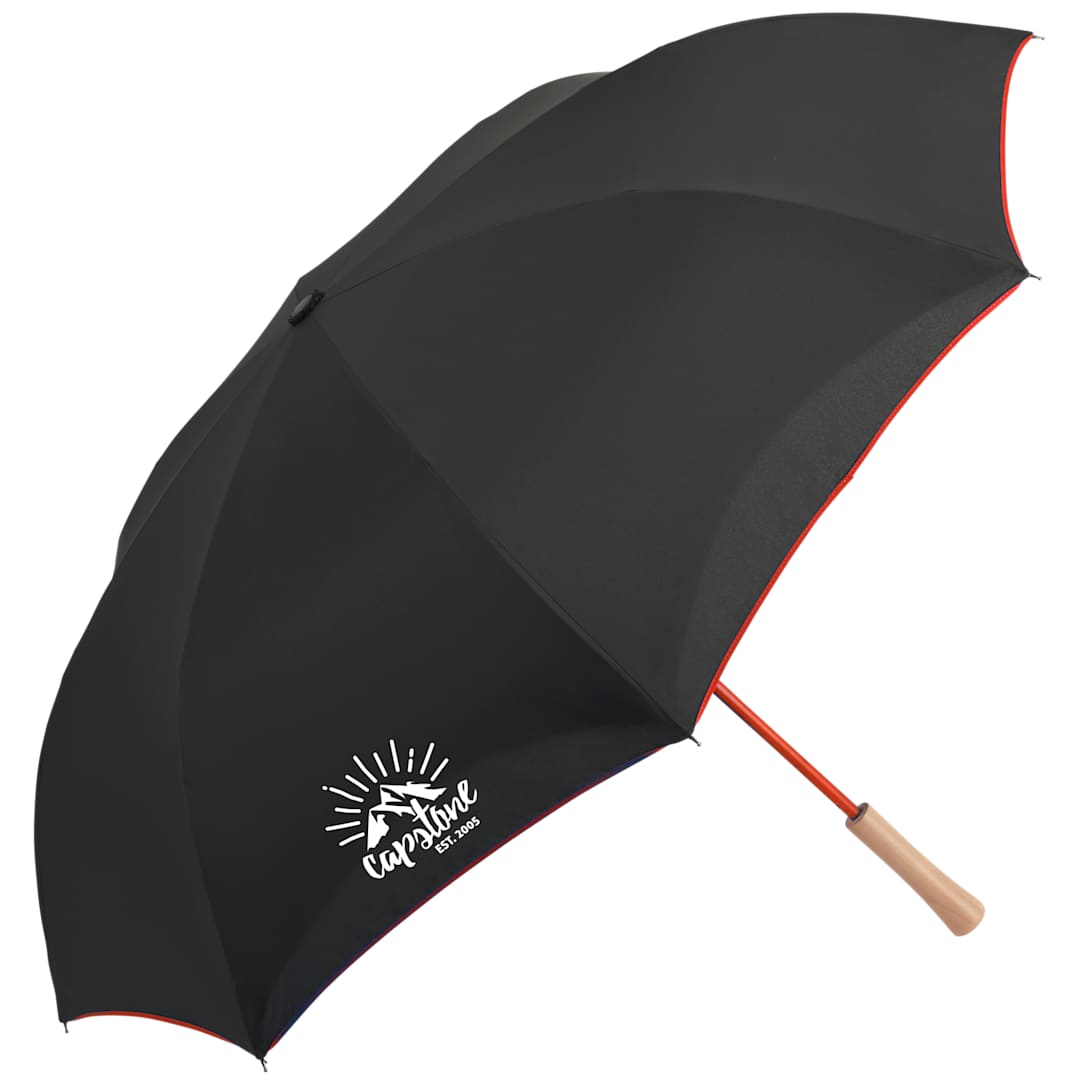 48" Recycled Manual Inversion Umbrella - 5050-03 Red