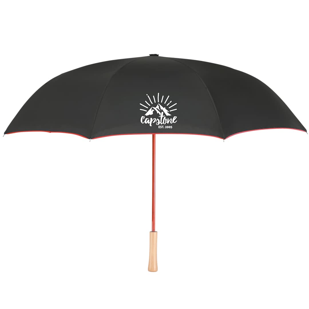 48" Recycled Manual Inversion Umbrella - 5050-03 Red