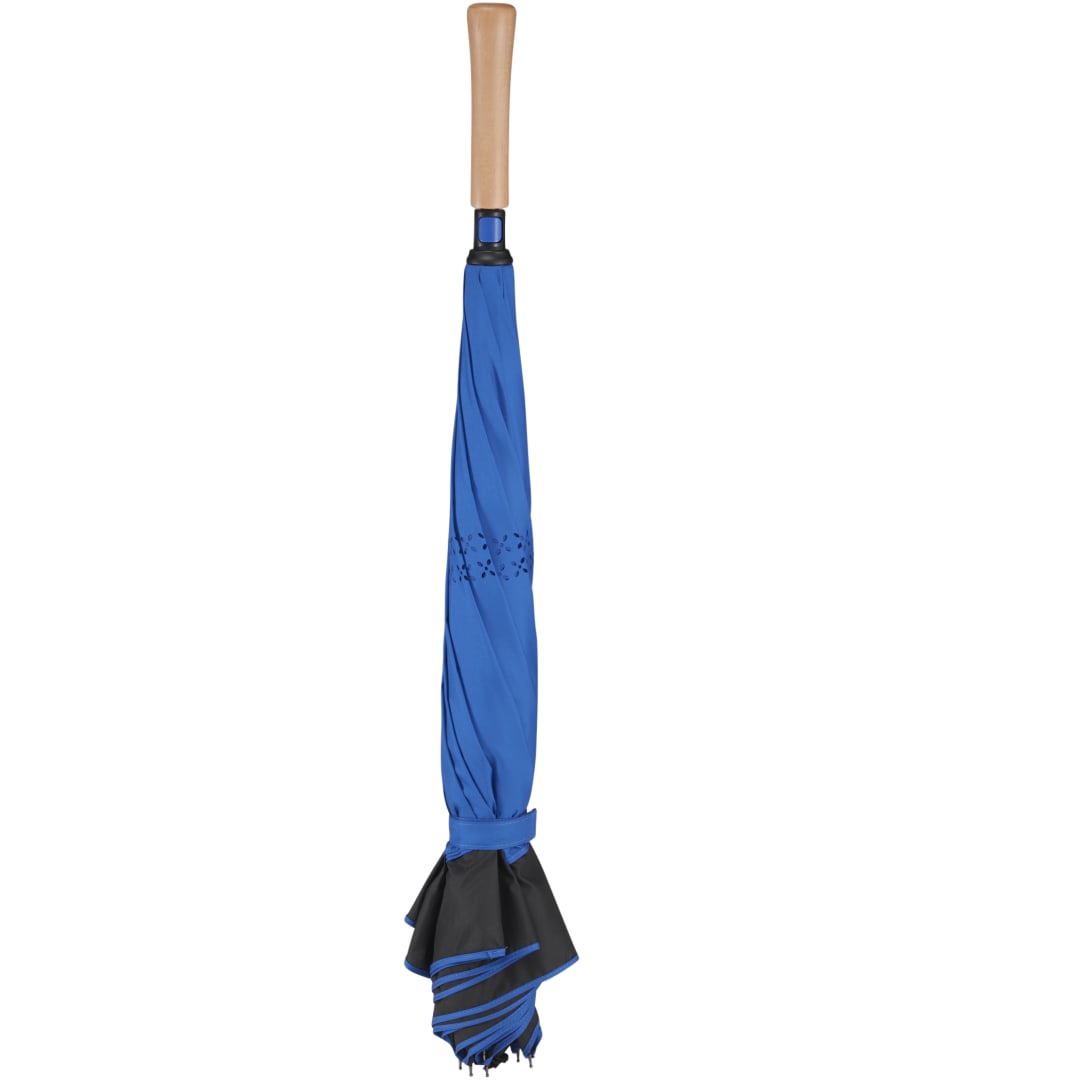 48" Recycled Manual Inversion Umbrella - 5050-03 Blue