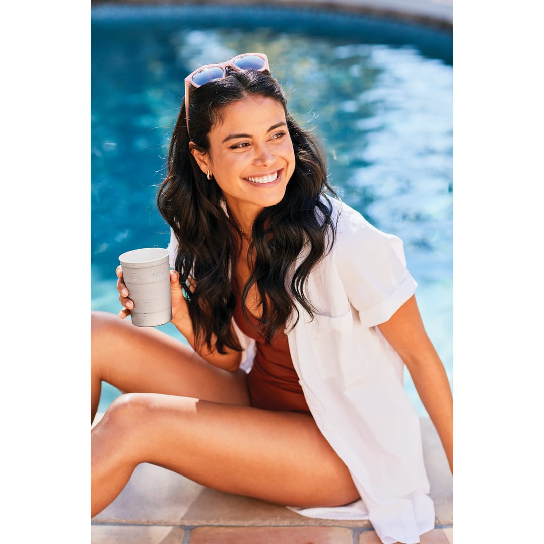 Steel Chill-Cups Recyclable Steel Chill-Cups™ 16oz - SM-6328 Gray