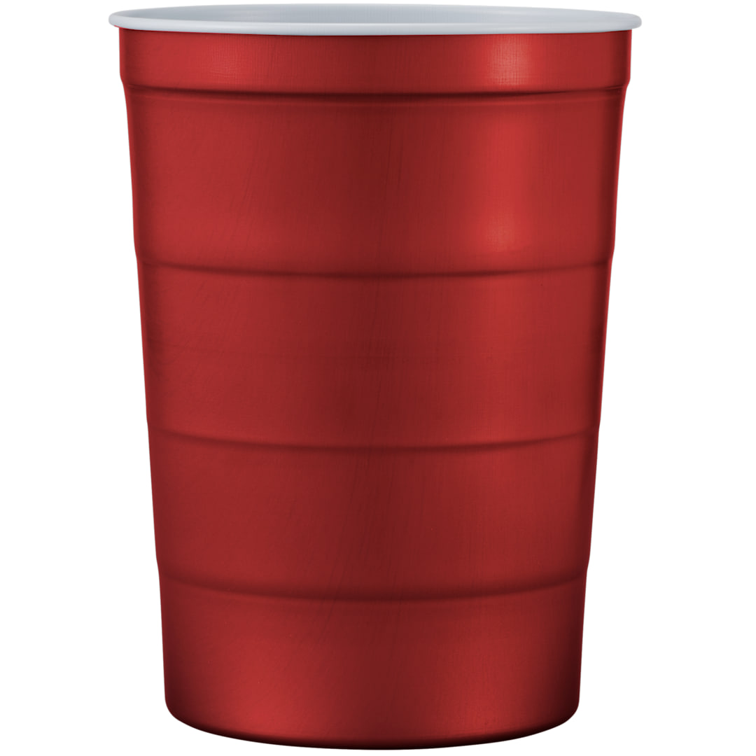 Steel Chill-Cups Recyclable Steel Chill-Cups™ 16oz - SM-6328 Red