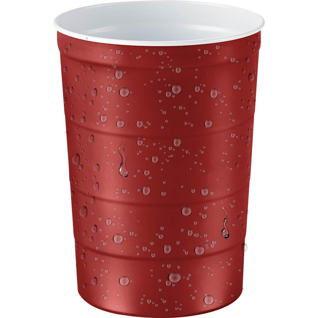 Steel Chill-Cups Recyclable Steel Chill-Cups™ 16oz - SM-6328 Red