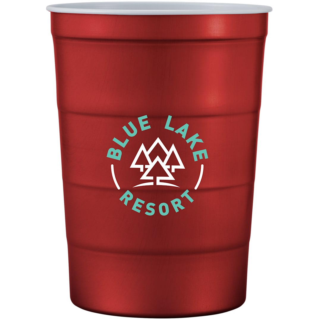Steel Chill-Cups Recyclable Steel Chill-Cups™ 16oz - SM-6328 Red