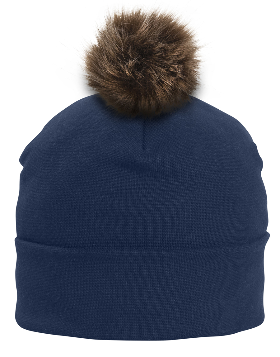 Attraction® 100018U - Unisex pom pom toque NAVY