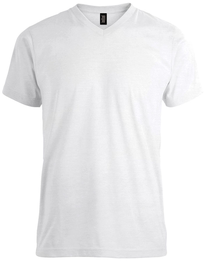 Attraction® 100221U – T-shirt col en V unisexe WHITE