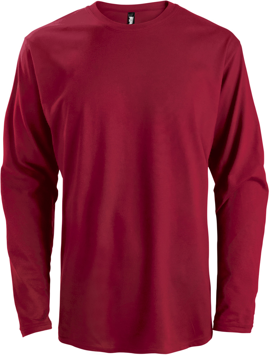 Attraction® 100229U – T-shirt manches longues unisexe CARDINAL RED