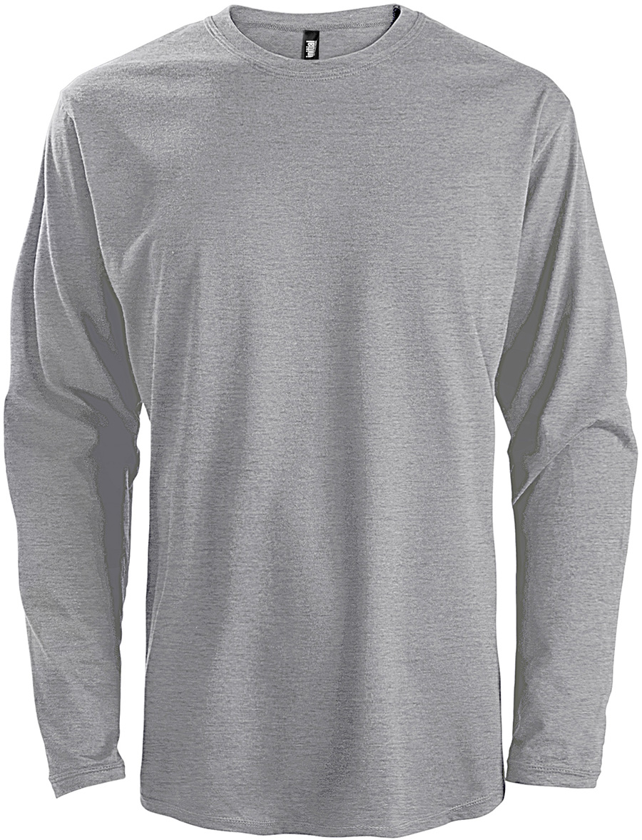 Attraction® 100229U – T-shirt manches longues unisexe SPORT GREY