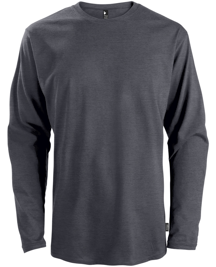 Attraction® 100387U - Unisex long sleeve t-shirt HEATHER BLACK