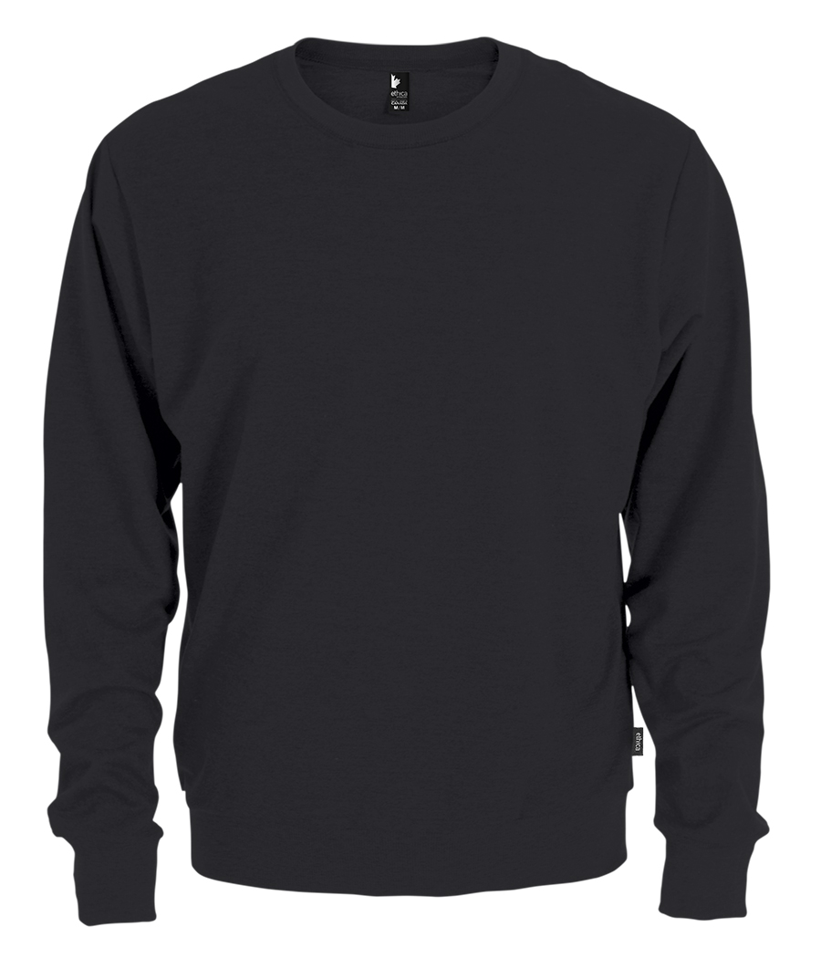 Attraction® 100502U - Unisex Crewneck sweatshirt BLACK