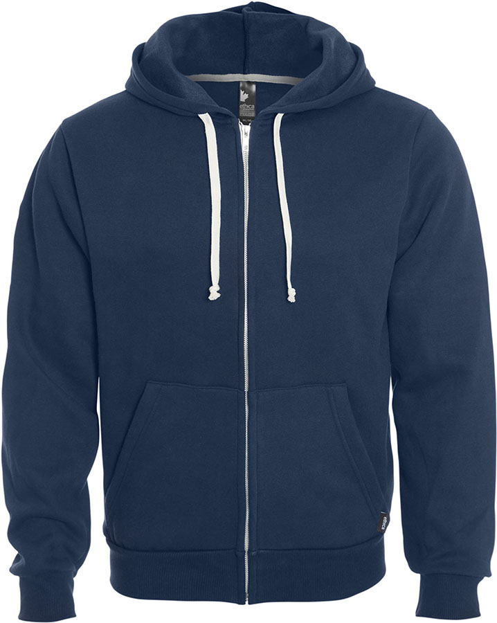 Attraction® 100517U - Unisex hooded full zip sweatshirt NAVY