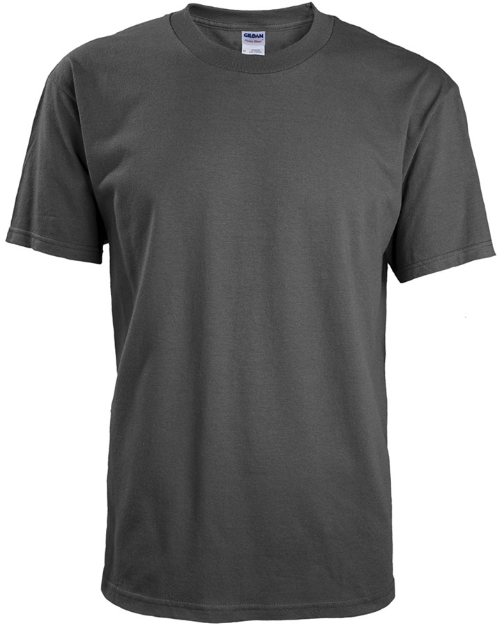 Attraction® 100A13U – T-shirt col rond promo unisexe CHARCOAL