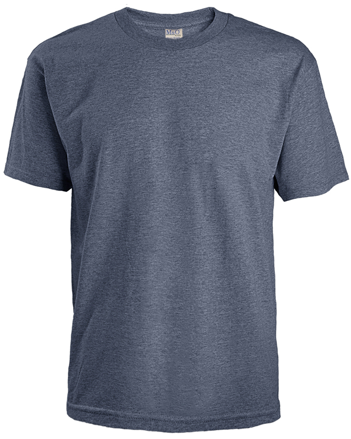 Attraction® 100A13U – T-shirt col rond promo unisexe DENIM