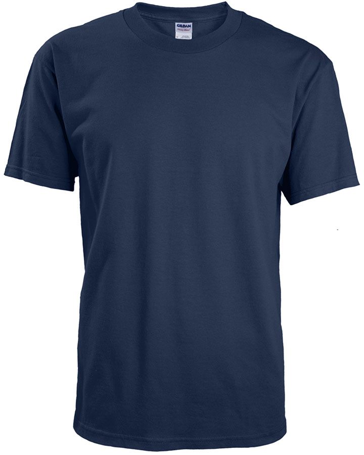 Attraction® 100A13U – T-shirt col rond promo unisexe NAVY
