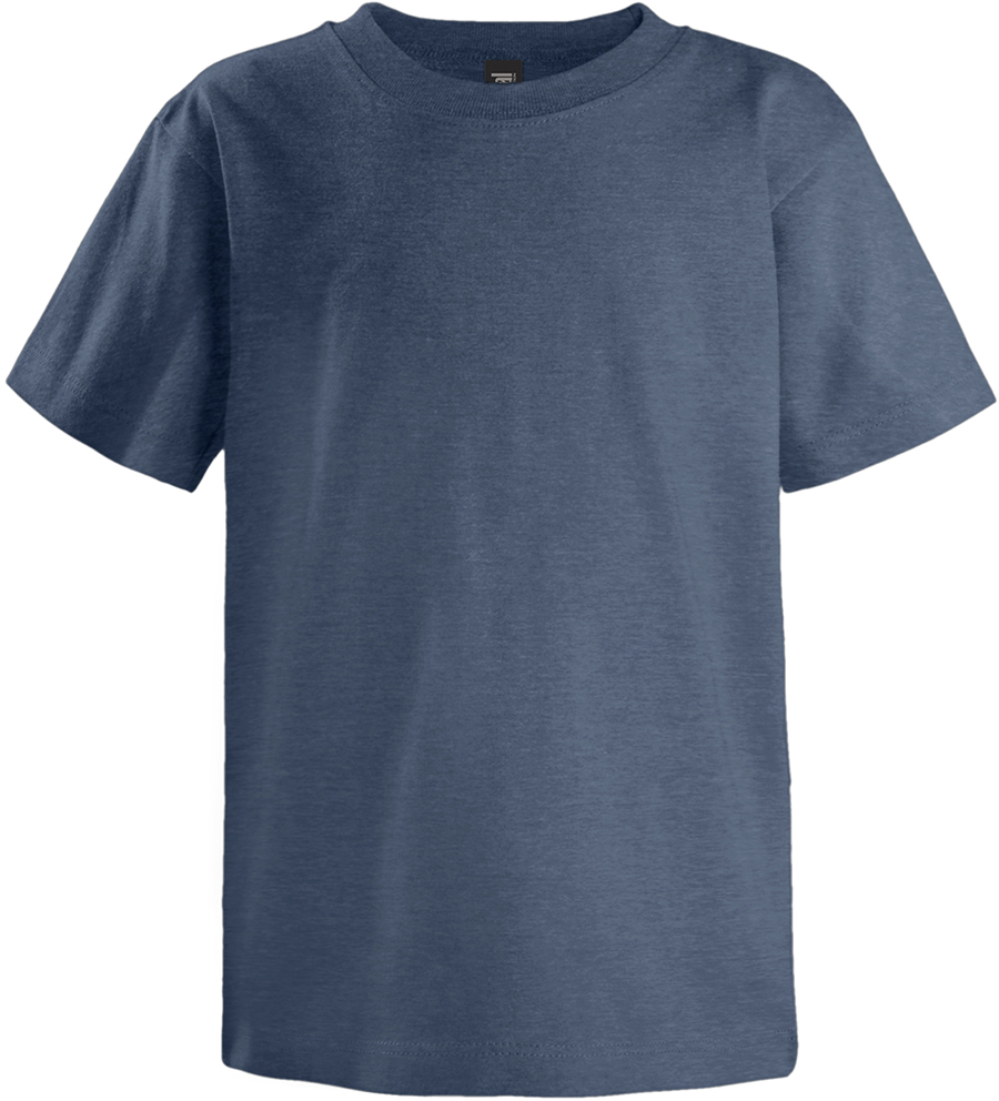 Attraction® 100K01T - Toddler unisex crewneck t-shirt HEATHER NAVY