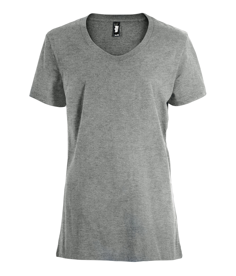 Attraction® 100L01W – T-shirt col rond femme HEATHER GREY