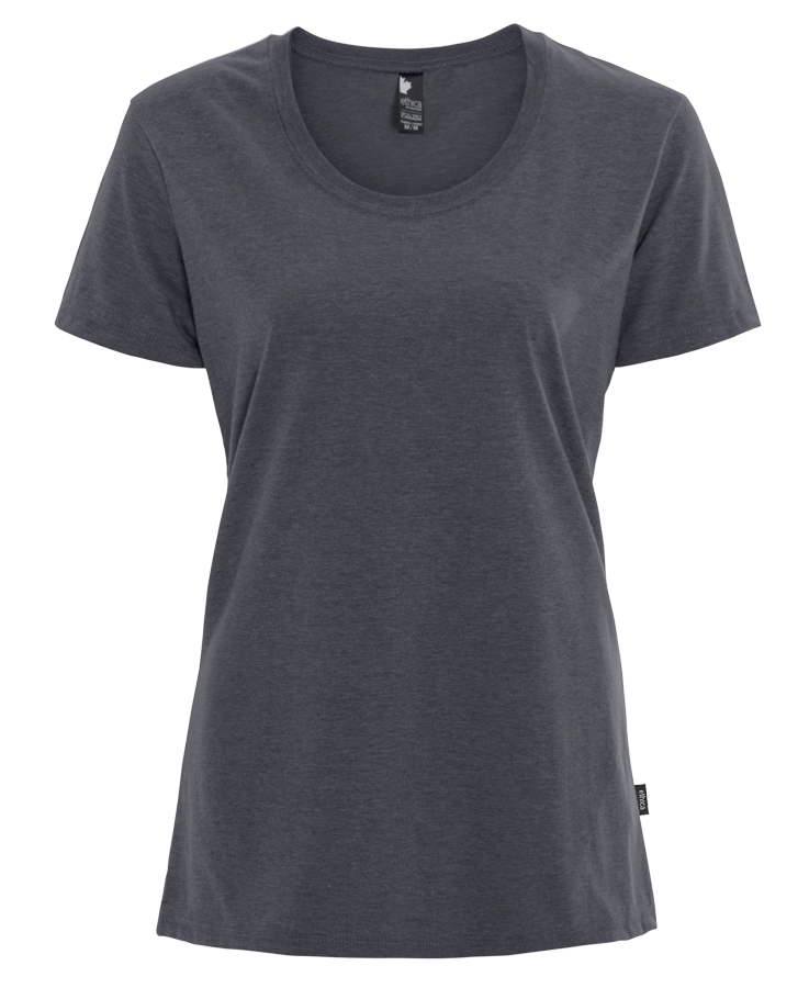 Attraction® 100L2YW - Women's crewneck t-shirt HEATHER BLACK