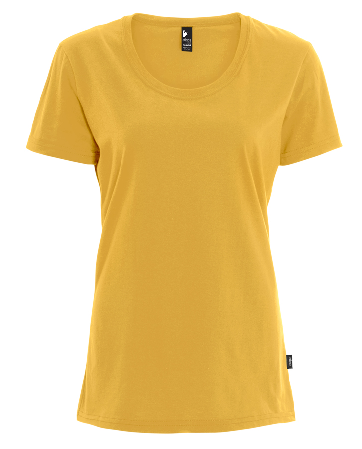 Attraction® 100L2YW - Women's crewneck t-shirt MUSTARD