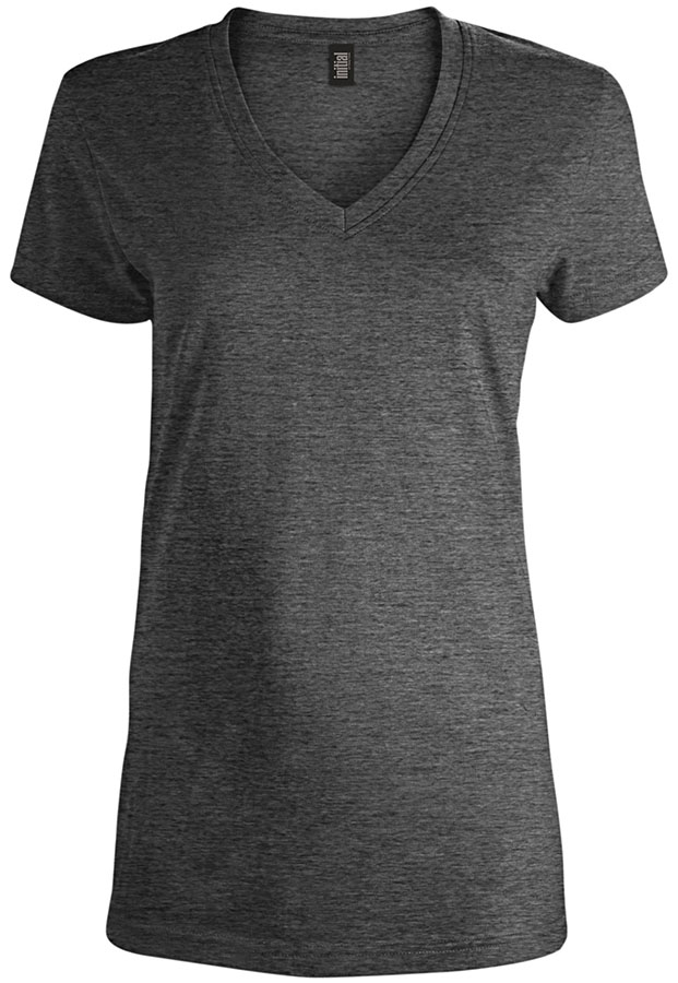 Attraction® 100L77W - Women's V-neck t-shirtt HEATHER BLACK