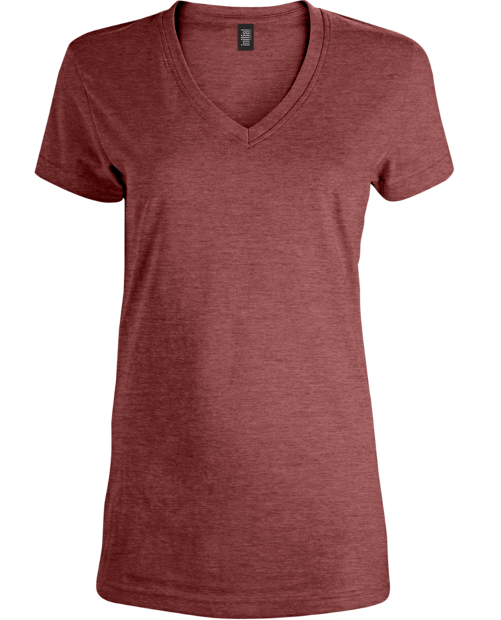 Attraction® 100L77W - Women's V-neck t-shirtt HEATHER CHILI