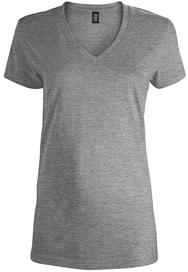 Attraction® 100L77W - Women's V-neck t-shirtt HEATHER GREY