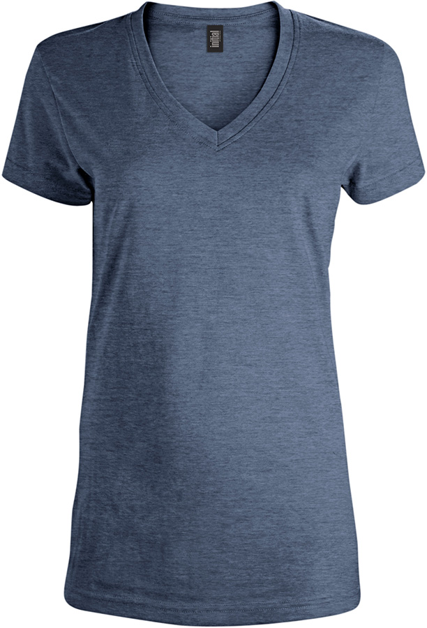 Attraction® 100L77W - Women's V-neck t-shirtt HEATHER NAVY