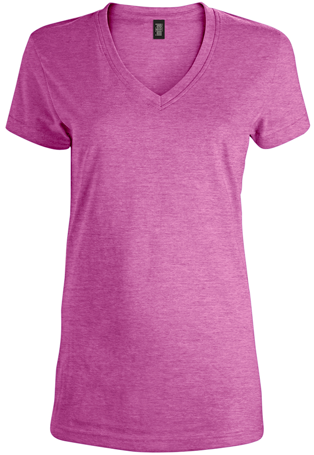 Attraction® 100L77W - Women's V-neck t-shirtt HEATHER ORCHID