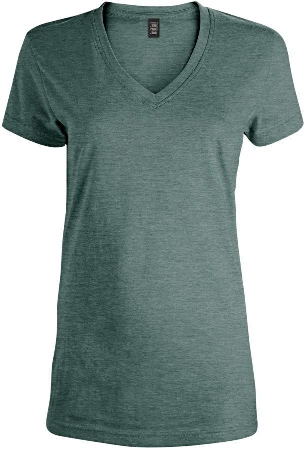 Attraction® 100L77W - Women's V-neck t-shirtt HEATHER SPRUCE