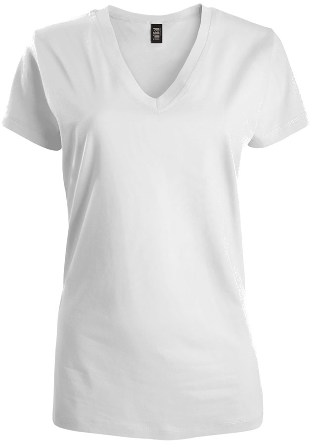 Attraction® 100L77W - Women's V-neck t-shirtt WHITE