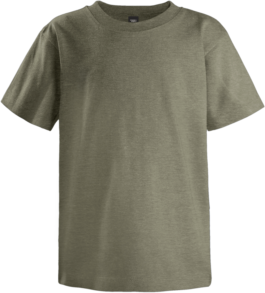 Attraction® 100Y01Y - Youth unisex crewneck t-shirt HEATHER ARMY