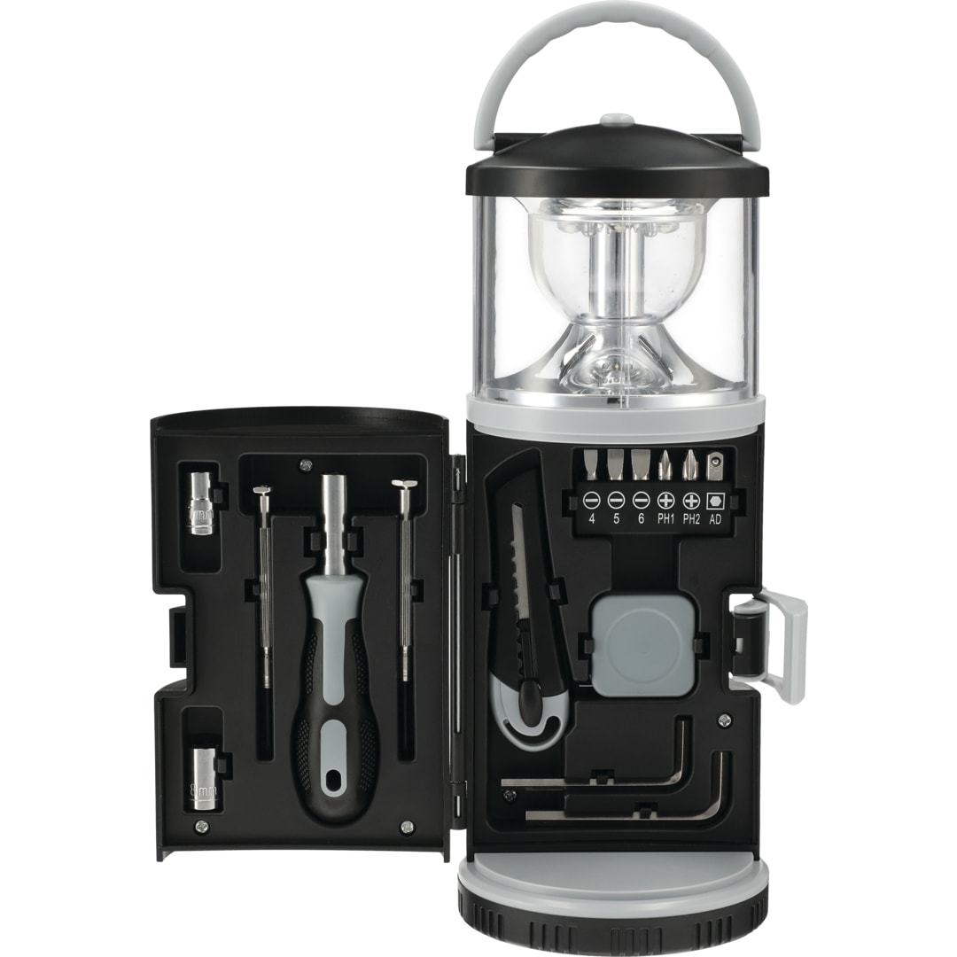 15 piece Tool Kit with Multi Function Lantern - 1431-37