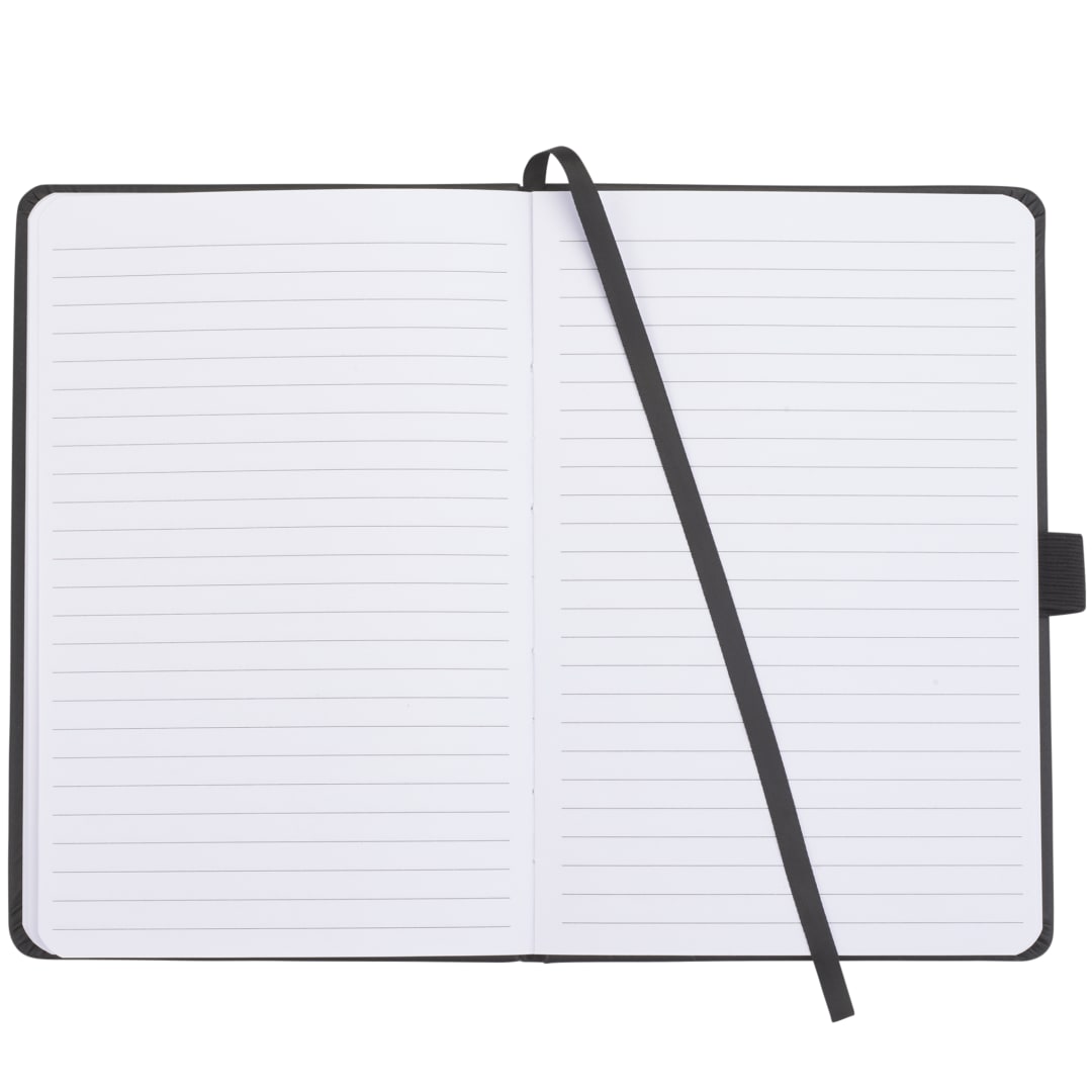 5.5&quot; x 8.5&quot; FSC&#174; Mix Pineapple Leather Journal - 2900-46 Black