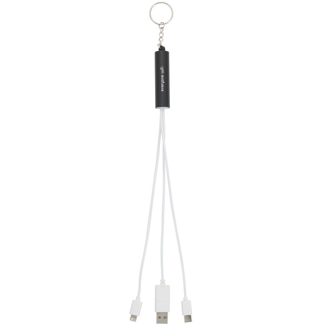 Route Light Up Logo 5-in-1 Cable - SM-2833 Black