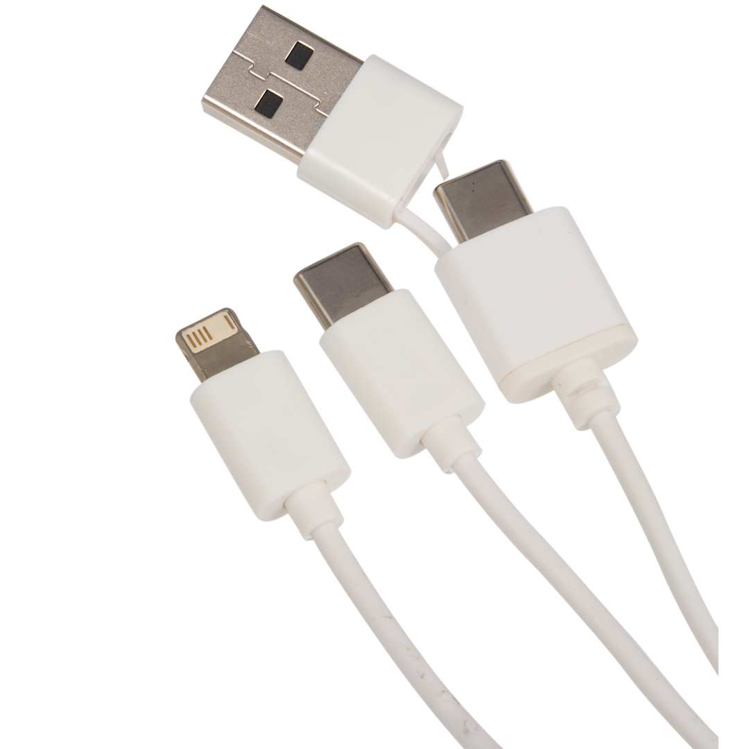 Route Light Up Logo 5-in-1 Cable - SM-2833 White