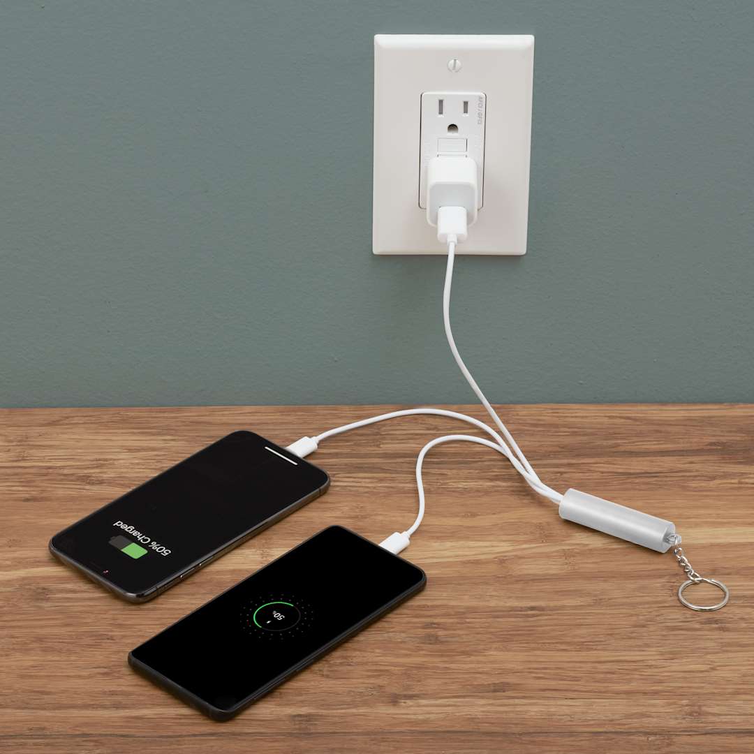 Route Light Up Logo 5-in-1 Cable - SM-2833 White