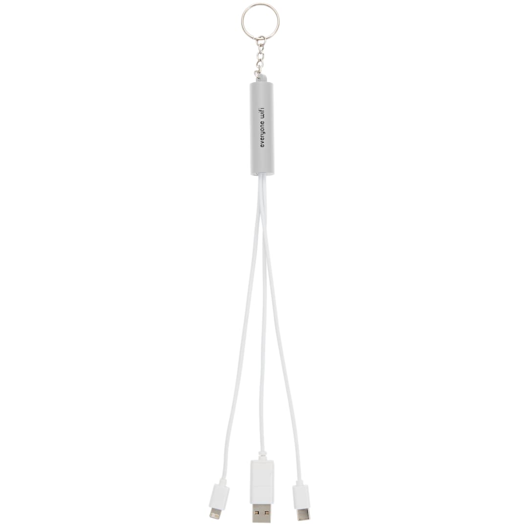 Route Light Up Logo 5-in-1 Cable - SM-2833 White