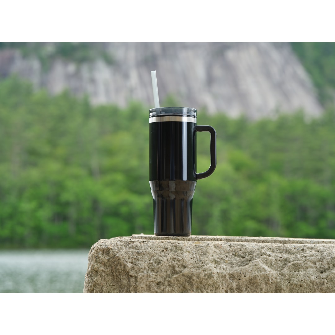 Thor 40oz Eco-Friendly Straw Tumbler - SM-6948 Black
