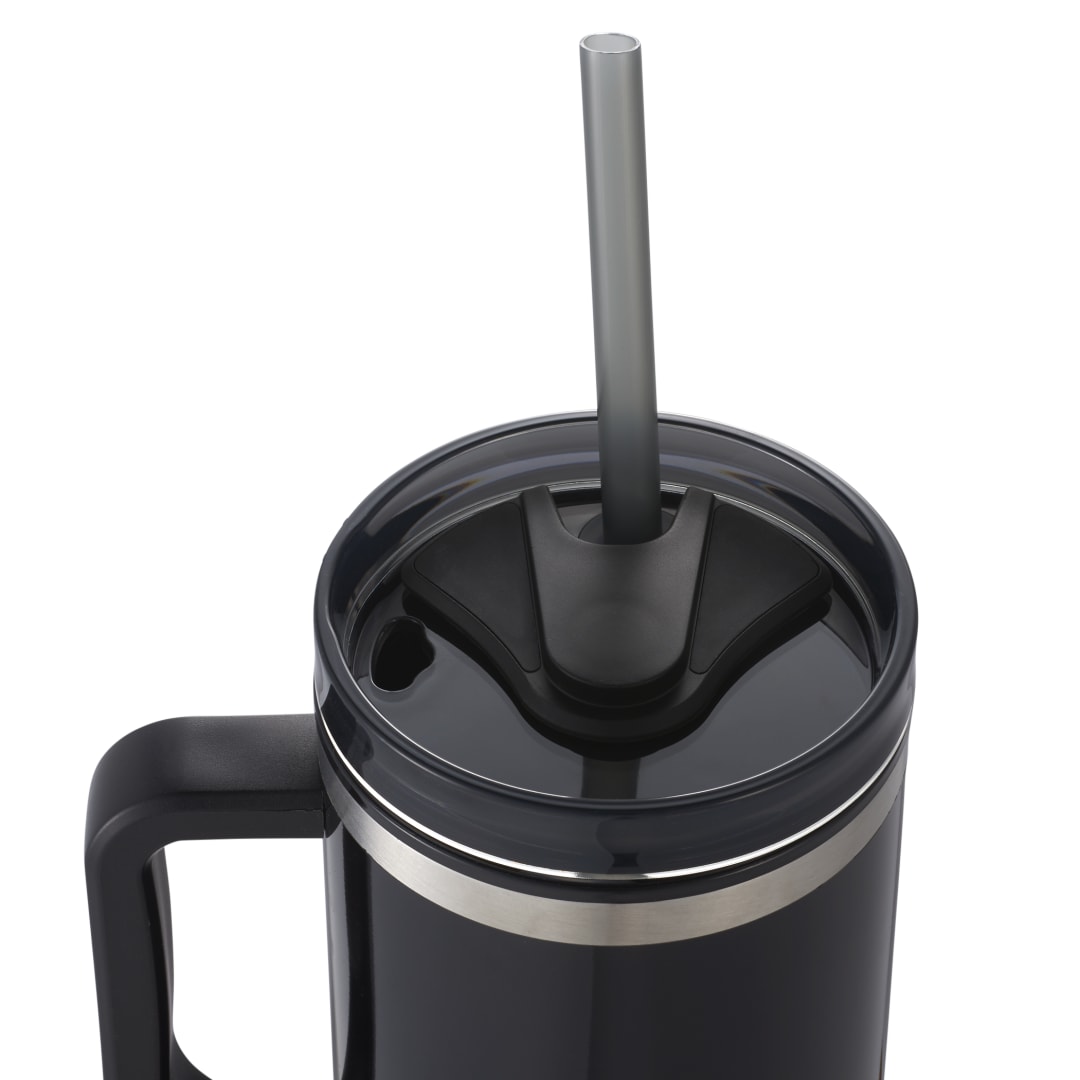 Thor 40oz Eco-Friendly Straw Tumbler - SM-6948 Black