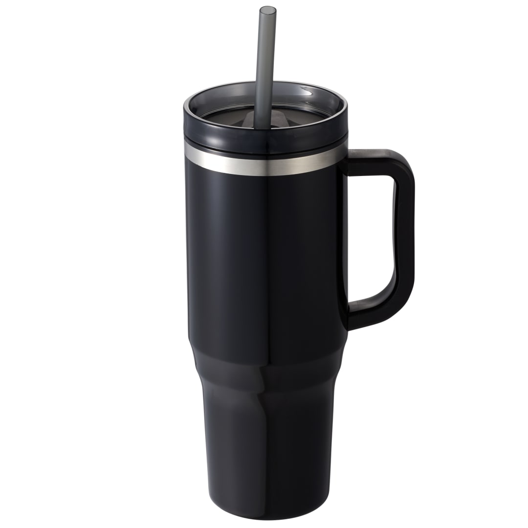 Thor 40oz Eco-Friendly Straw Tumbler - SM-6948 Black