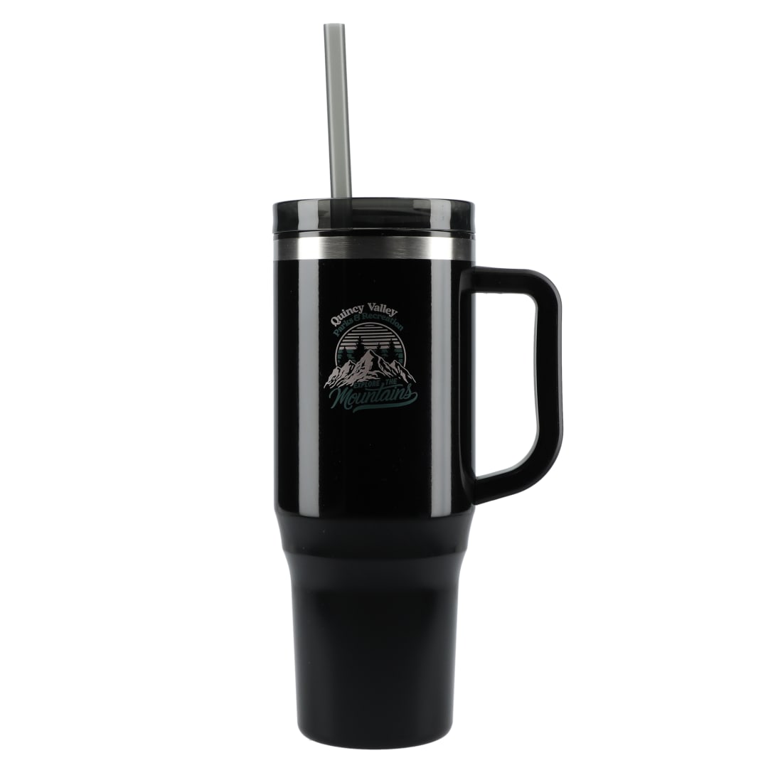 Thor 40oz Eco-Friendly Straw Tumbler - SM-6948 Black