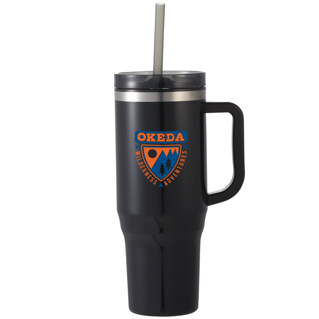Thor 40oz Eco-Friendly Straw Tumbler - SM-6948 Black