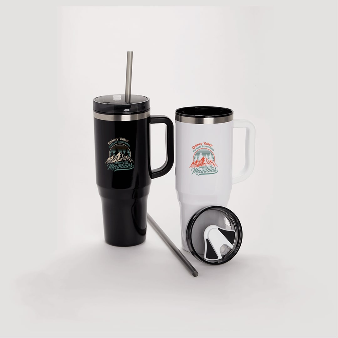 Thor 40oz Eco-Friendly Straw Tumbler - SM-6948 Black