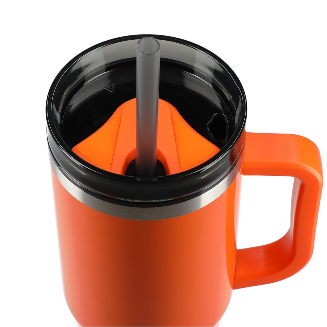 Thor 40oz Eco-Friendly Straw Tumbler - SM-6948 Orange