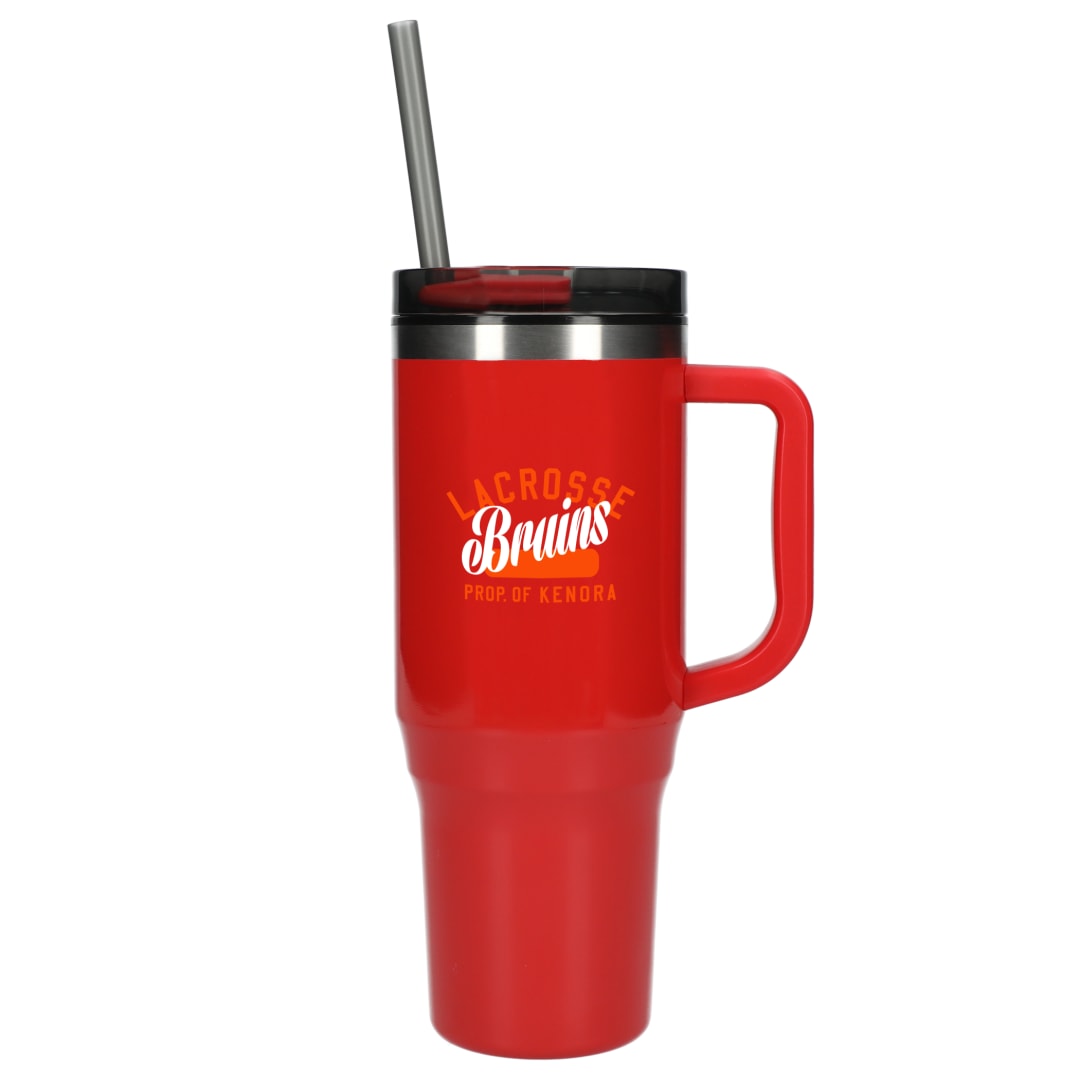 Thor 40oz Eco-Friendly Straw Tumbler - SM-6948 Red