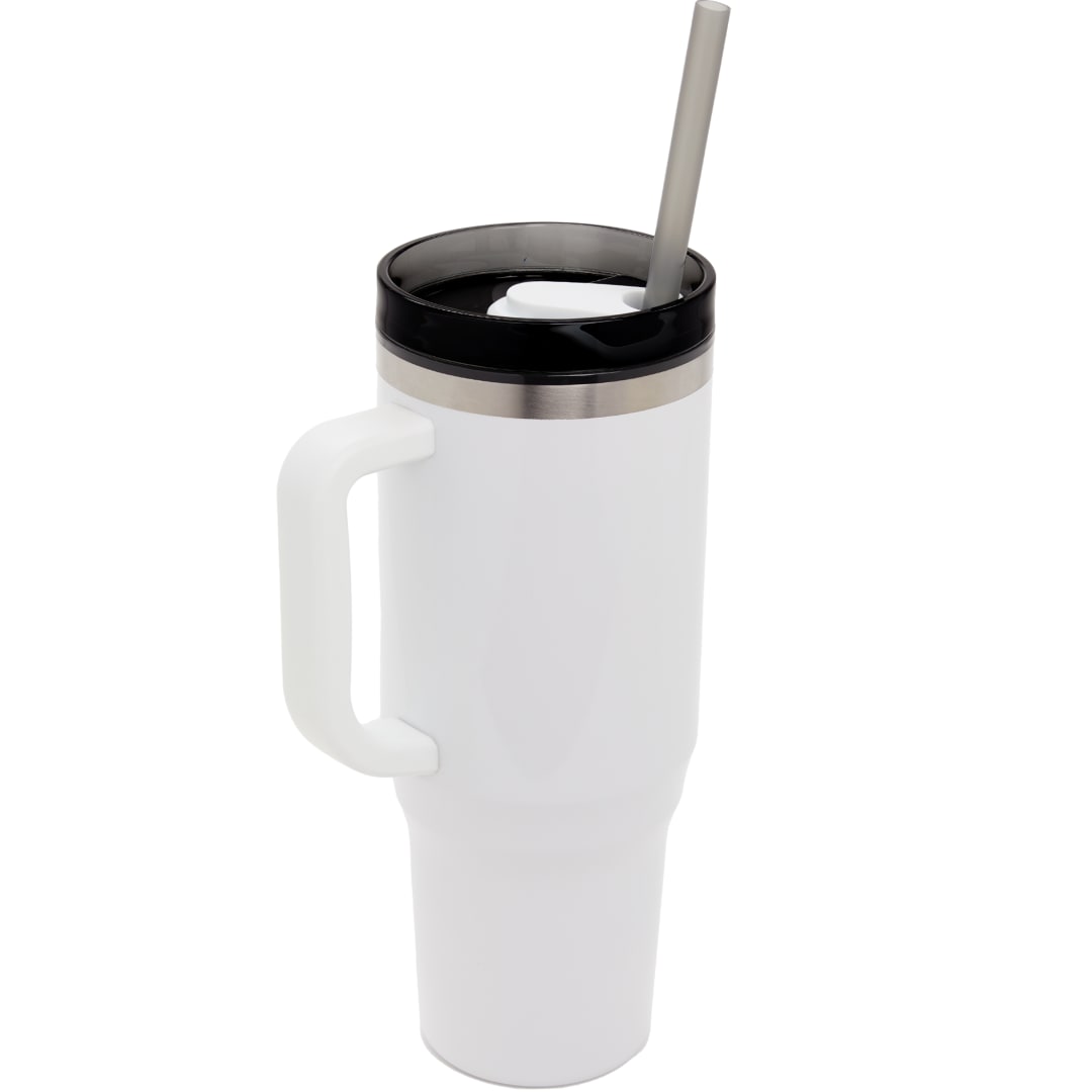 Thor 40oz Eco-Friendly Straw Tumbler - SM-6948 White