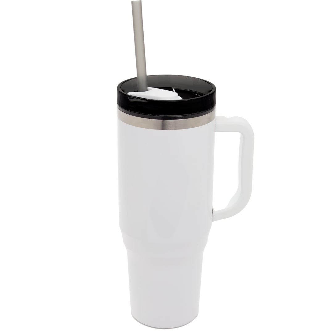 Thor 40oz Eco-Friendly Straw Tumbler - SM-6948 White